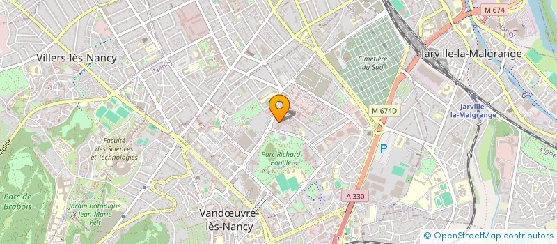 localisation de l'entreprise SOCIETE NANCEIENNE DES EAUX  VANDUVRE-LES-NANCY