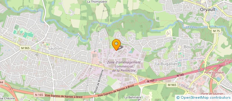 localisation de l'entreprise SOCIETE NANTAISE D'AMENAGEMENT DE COMBLE à ORVAULT