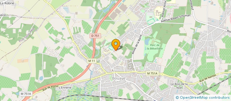 localisation de l'entreprise SOCIETE NANTAISE D'ELECTRICITE à BOUAYE