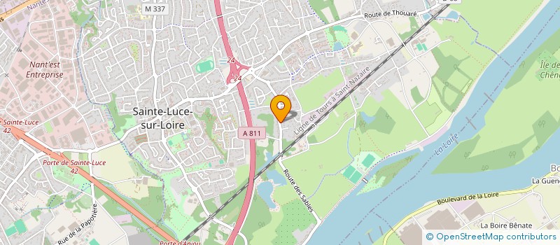 localisation de l'entreprise SOCIETE NANTAISE DE COMMERCE D'AMEUBLEMENT - SONACAM  SAINTE-LUCE-SUR-LOIRE