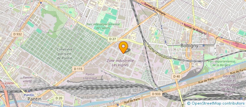 localisation de l'entreprise SOCIETE  NATIONALE DE FROID ET BATIMENT  BOBIGNY