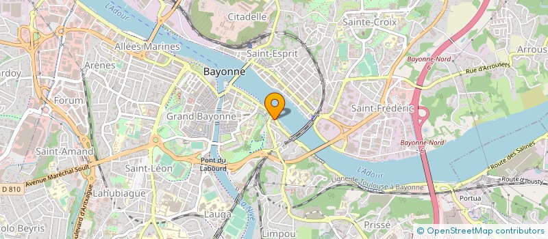 localisation de l'entreprise SOCIETE NAUTIQUE DE BAYONNE à BAYONNE