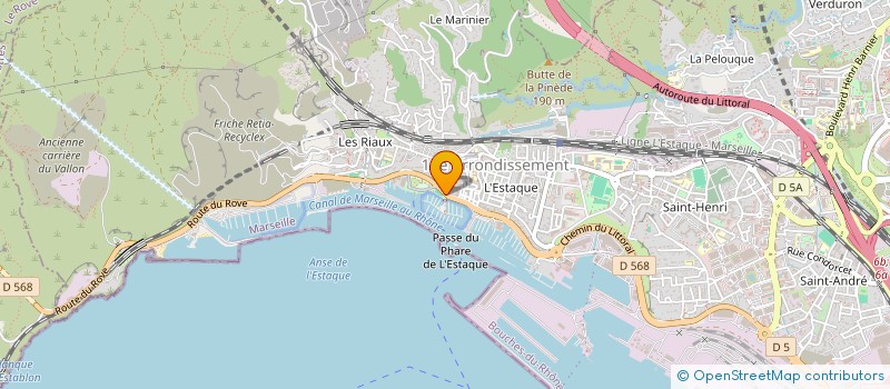 localisation de l'entreprise SOCIETE NAUTIQUE DE L'ESTAQUE PLAGE  MARSEILLE