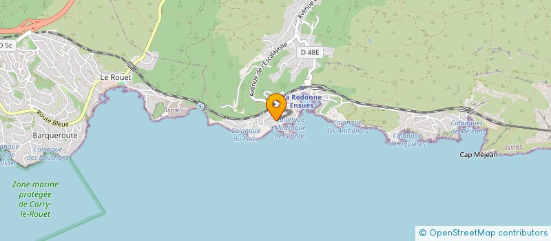 localisation de l'entreprise SOCIETE NAUTIQUE DE LA MADRAGUE DE GIGNAC  ENSUES-LA-REDONNE