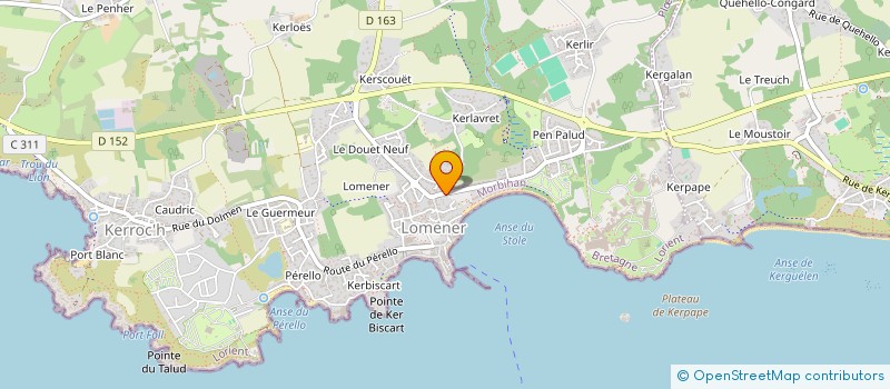 localisation de l'entreprise SOCIETE NAUTIQUE DE LOMENER à PLOEMEUR