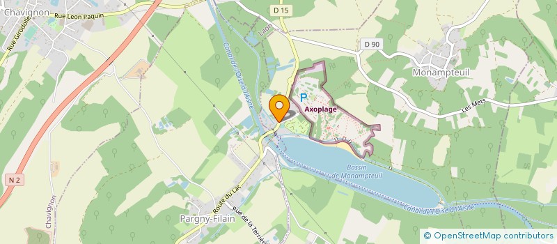 localisation de l'entreprise SOCIETE NAUTIQUE LAONNOISE à MONAMPTEUIL
