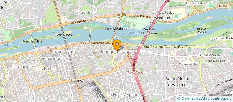 localisation de l'entreprise SOCIETE ND EXPLOITATION à TOURS