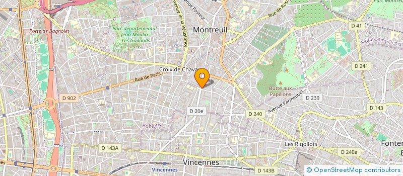 localisation de l'entreprise SOCIETE NEGOCE AUTOMOBILE à MONTREUIL