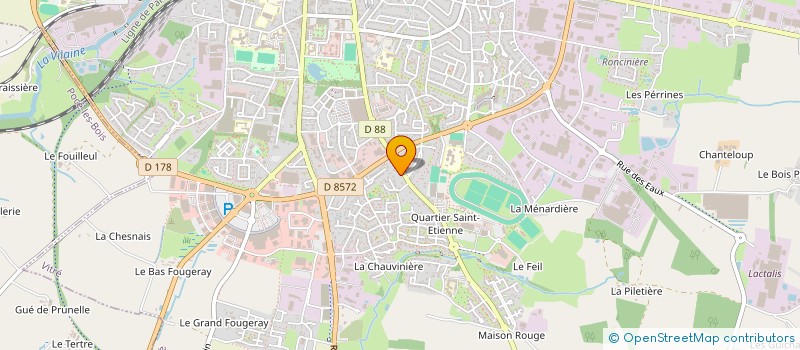 localisation de l'entreprise SOCIETE NEGOCE BETAIL  VITRE