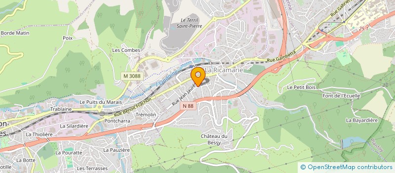 localisation de l'entreprise SOCIETE NEGOCE & ETUDE DE MATERIELS à LA RICAMARIE