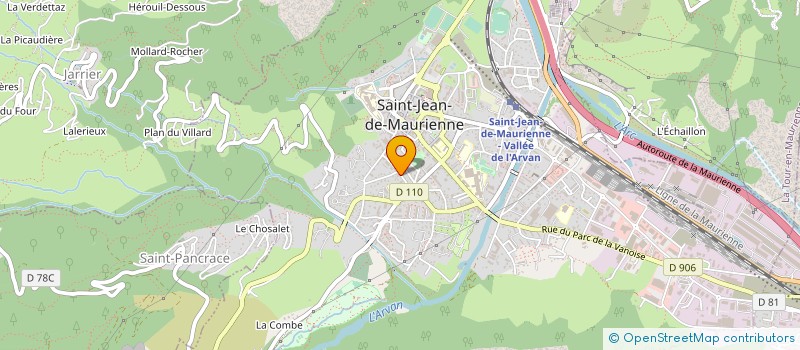 localisation de l'entreprise SOCIETE NETTOYAGE ENTRETIEN GASPARINI M.  SAINT-JEAN-DE-MAURIENNE