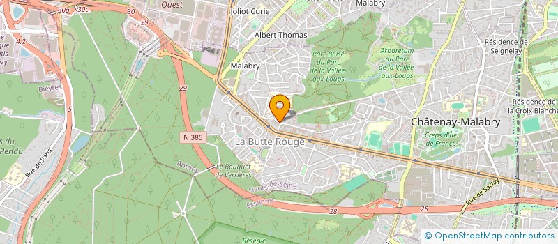 localisation de l'entreprise SOCIETE NETTOYAGE ET ESPACES VERTS à CHATENAY-MALABRY