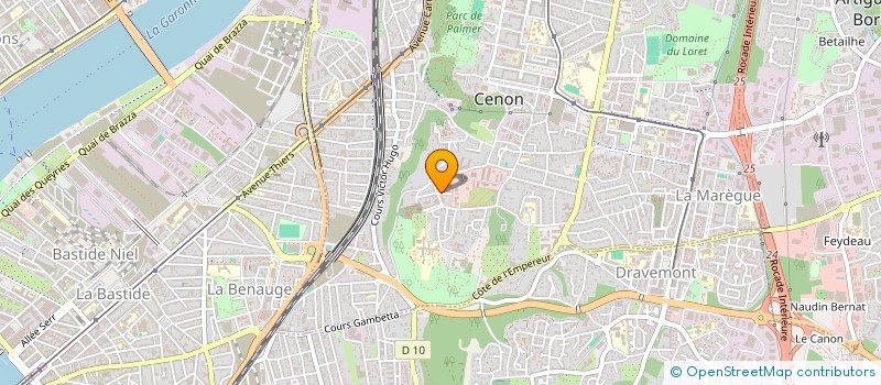 localisation de l'entreprise SOCIETE NETTOYAGE MAINTENANCE ET SERVICE  CENON