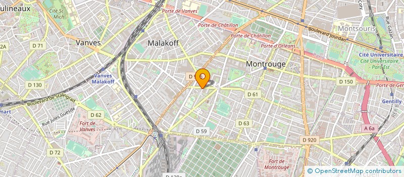 localisation de l'entreprise SOCIETE NETTOYAGE MONDIAL à MONTROUGE
