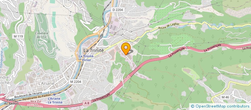 localisation de l'entreprise SOCIETE NICOISE DE VAISSELLE à LA TRINITE