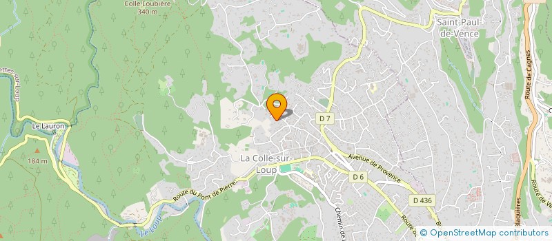 localisation de l'entreprise SOCIETE NICOISE DU BATIMENT  LA COLLE-SUR-LOUP