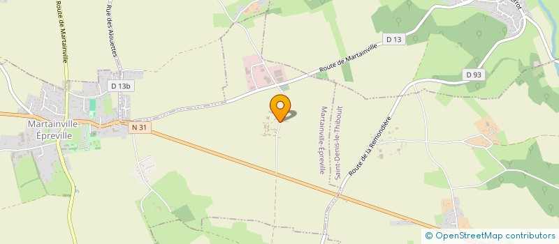 localisation de l'entreprise SOCIETE NIDUAN  CHAMDIN  MARTAINVILLE-EPREVILLE