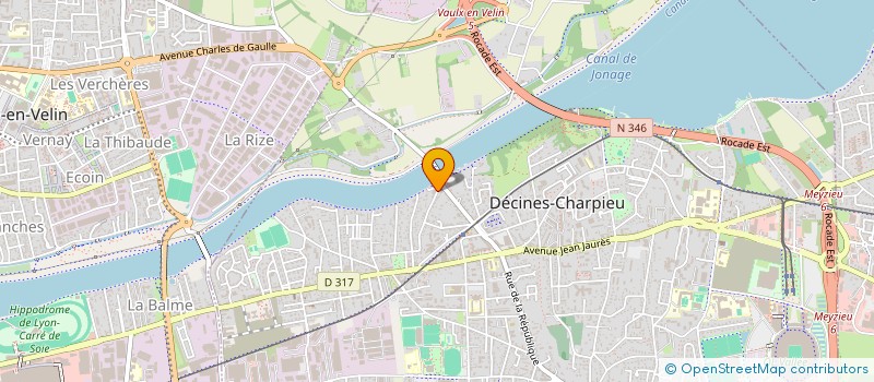 localisation de l'entreprise SOCIETE NIP S  DECINES-CHARPIEU