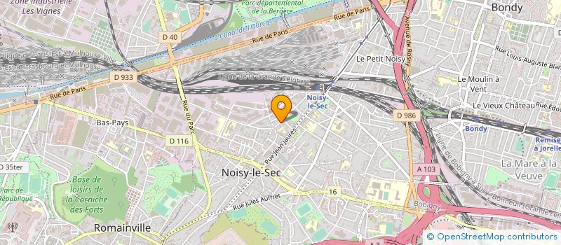 localisation de l'entreprise SOCIETE NOISEENNE DE MECANIQUE à NOISY-LE-SEC