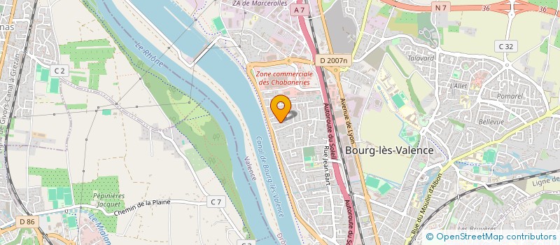 localisation de l'entreprise SOCIETE NOPEXIA  BOURG-LES-VALENCE