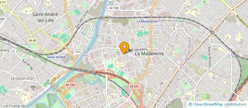 localisation de l'entreprise SOCIETE NORD BATIMENT ELECTRICITE à LA MADELEINE