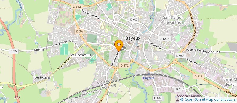localisation de l'entreprise SOCIETE NORMANDE D'AFFICHAGE à BAYEUX