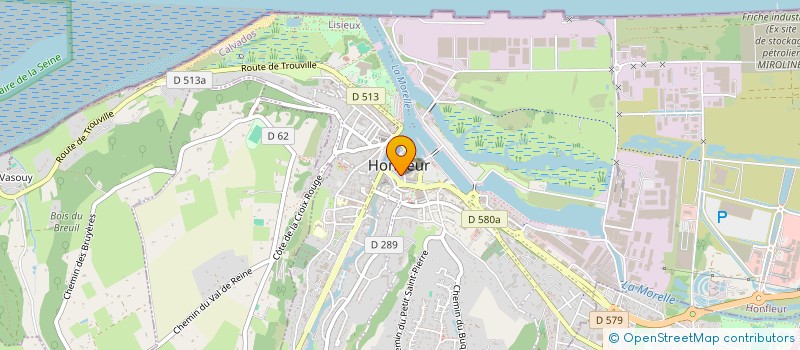 localisation de l'entreprise SOCIETE NORMANDE D'ART ET D'ANTIQUITES à HONFLEUR