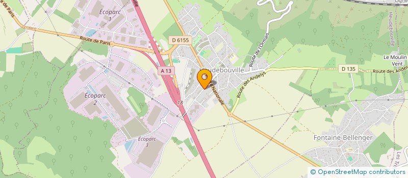 localisation de l'entreprise SOCIETE NORMANDE D ASSAINISSEMENT ET DE DEPOLLUTION  HEUDEBOUVILLE