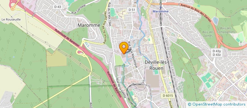 localisation de l'entreprise SOCIETE NORMANDE DE PRESSE REPUBLICAINE  DEVILLE-LES-ROUEN