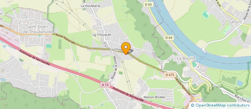 localisation de l'entreprise SOCIETE NORMANDE DE PRESTATIONS SINISTRES  SAINT-OUEN-DE-THOUBERVILLE