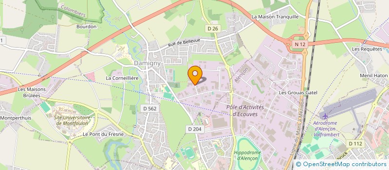 localisation de l'entreprise SOCIETE NORMANDE DE TRAVAUX à DAMIGNY