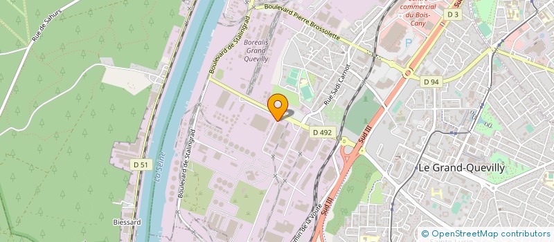 localisation de l'entreprise SOCIETE NORMANDE DECORATION à GRAND-COURONNE