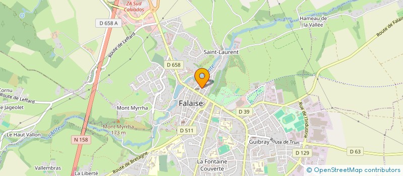 localisation de l'entreprise SOCIETE NORMANDE FALAISE à FALAISE