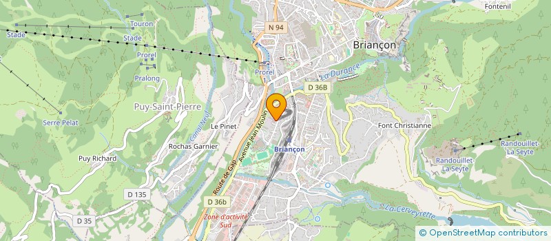 localisation de l'entreprise SOCIETE NOUVELLE ABEIL  BRIANCON