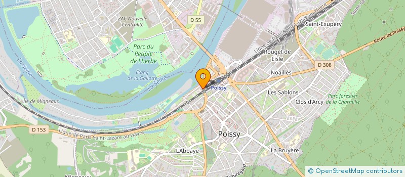 localisation de l'entreprise SOCIETE NOUVELLE ACTIFS  POISSY