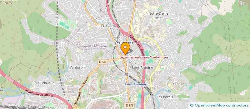 localisation de l'entreprise SOCIETE NOUVELLE AMBULANCES DUTTO à MARSEILLE