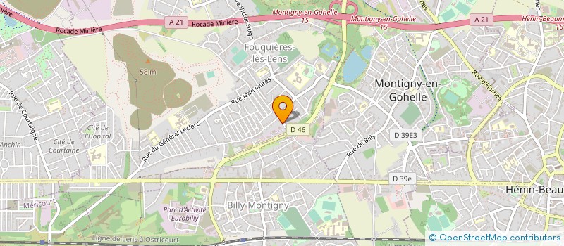 localisation de l'entreprise SOCIETE NOUVELLE ANZALONE à FOUQUIERES-LES-LENS