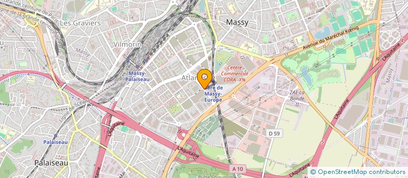 localisation de l'entreprise SOCIETE NOUVELLE APILOG AUTOMATION à MASSY