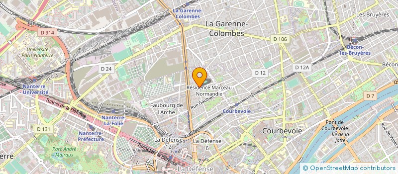 localisation de l'entreprise SOCIETE NOUVELLE APPAREILS PARIS EXPRESS à COURBEVOIE