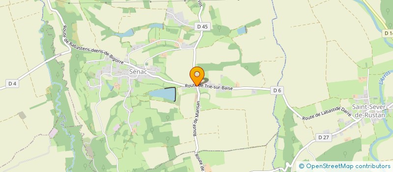 localisation de l'entreprise SOCIETE NOUVELLE ATEP  SENAC