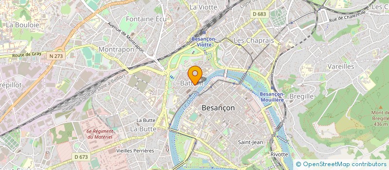 localisation de l'entreprise SOCIETE NOUVELLE AU 19EME SIECLE  BESANCON