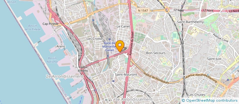 localisation de l'entreprise SOCIETE NOUVELLE AUTO 6 à MARSEILLE