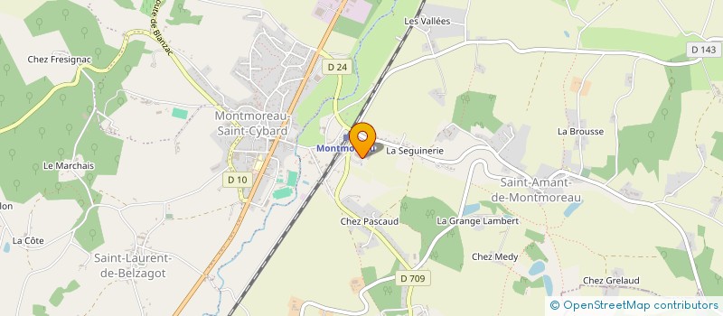 localisation de l'entreprise SOCIETE NOUVELLE BALLUTEAUD à MONTMOREAU