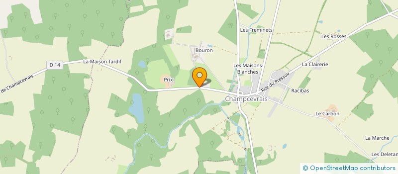 localisation de l'entreprise SOCIETE NOUVELLE BLANCHISSERIE ANDRE à CHAMPCEVRAIS