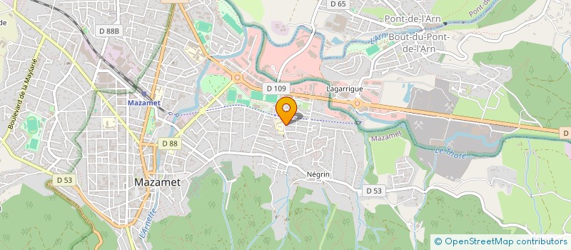 localisation de l'entreprise SOCIETE NOUVELLE BODEGON COLONIAL  MAZAMET