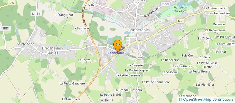 localisation de l'entreprise SOCIETE NOUVELLE BRICO SHOP  BONNETABLE