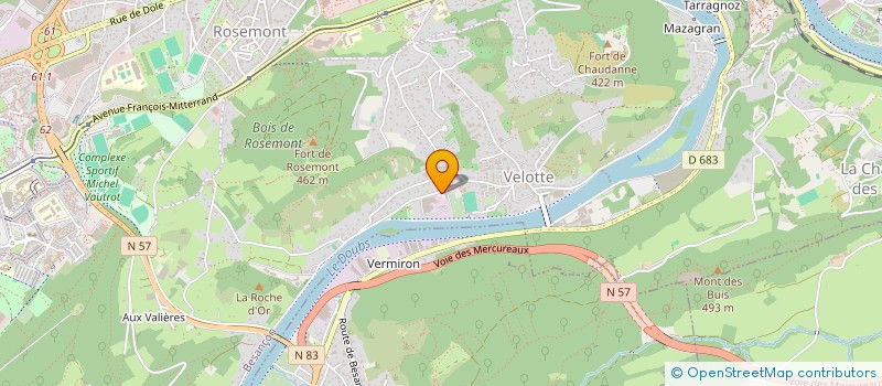 localisation de l'entreprise SOCIETE NOUVELLE BUREAUTIQUE DIFFUSION à BESANCON