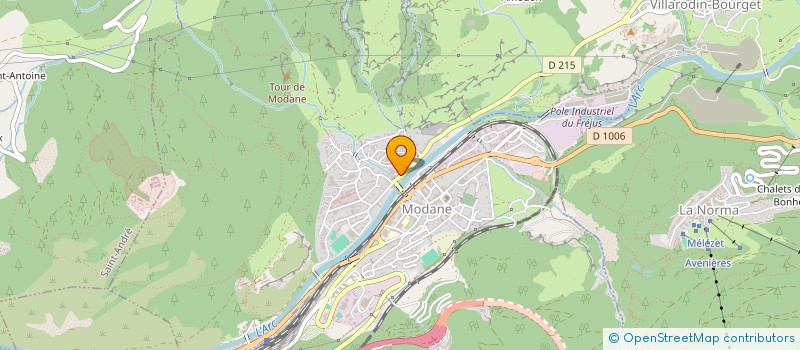 localisation de l'entreprise SOCIETE NOUVELLE CACHARD ELECTRICITE  MODANE