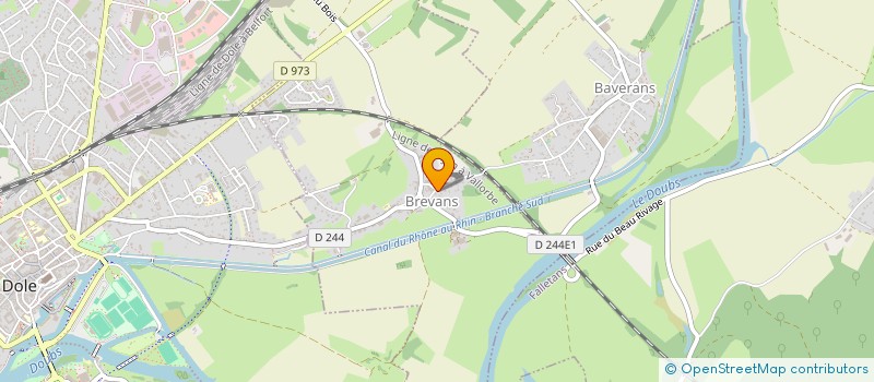 localisation de l'entreprise SOCIETE NOUVELLE CARRELEURS DOLOIS  BAVERANS