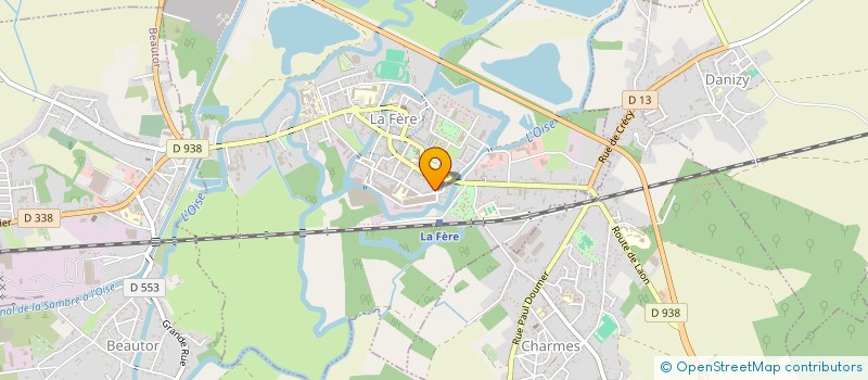 localisation de l'entreprise SOCIETE NOUVELLE CCCA à LA FERE